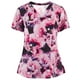 thumbnail image 1 of Pntutb Blusa de uniforme de trabajo con cuello en V y manga corta para mujer Pntutb Pntutb-3621, 1 of 4