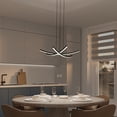 thumbnail image 3 of Artika Orly Modern LED Pendant Light, Matte Black, 3 of 8
