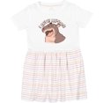 thumbnail image 3 of Inktastic I Love Hippos Girls Toddler Dress, 3 of 5