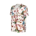 thumbnail image 6 of Fotbe Watercolor Floral With Butterflies Baseball Jersey Shirt for Men and Women, Casual Short Sleeves Button Down T-Shirt-3X-Large, 6 of 9