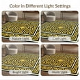 thumbnail image 7 of ODIKA Greek Geometric Key Fret Bordered Symmetry Meander Border Scroll Stain Resistant Low Profile for Dorm Room, Small Living Apartment, 7 of 7