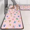thumbnail image 2 of Kitchen Rugs Sets Of 2,Pink Butterfly Colorful Wing Pattern Anti Fatigue Kitchen Mat Rugs Non Slip Washable,Decorative Kitchen Floor Mats for Kitchen,Sink,Laundry,17"x47"+17"x47", 2 of 5