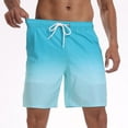 thumbnail image 3 of Maean Maean Big and Tall Swim Shorts with Pockets Summer Lightweight Breathable Gradient Beach Trunks S-3XL, 3 of 6