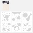 thumbnail image 4 of 6 Pcs Hollow Out Painting Stencils PET Drawing Template Ink Dots Stencils, 4 of 11