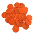 thumbnail image 2 of 100 fichas de póker, monedas de juego, suministros de casino, accesorios divertidos, piezas naranja100, 2 of 6