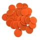 thumbnail image 2 of 100 fichas de colores sólidos para juegos de casino, monedas y accesorios naranja100, 2 of 6