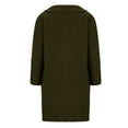 thumbnail image 4 of Antinious Womens Solid Fleece Jacket Women Long Sleeve Button Front Coat with Pockets,Warm Trench Coat,Casual Winter Coats for Women,Army Green,XL, 4 of 5
