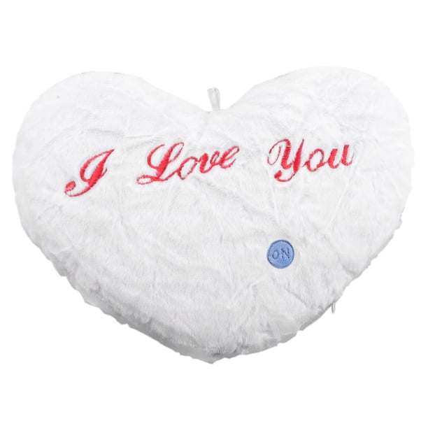 KAKOWELY Almohada en forma de corazón, almohada única y brillante en forma de corazón, almohada de peluche en forma de corazón