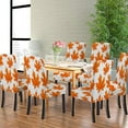 thumbnail image 6 of Autumn Living Room Chair Covers Set of 4 Maple Leaf Fall Parsons Chair Slipcovers for Dining Room Hotel Kitchen, 6 of 7