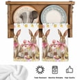 thumbnail image 5 of Easter Bunny Eggs Kitchen Towels Set of 3, Spring Tulips Rustic Rabbits Colorful Plaid Absorbent Dish Towels for Kitchen, Microfiber Hand Towel, Quick Drying Tea Towel for Cleaning Dishcloths, 5 of 7