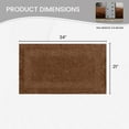 thumbnail image 3 of Home Weavers Classy Bathmat 100% Cotton Tufted Bath Rug, Extra Soft and Absorbent Bath Rugs, Machine Washable bath rugs for Bathroom, 21"x34" Rectangle, Chocolate, 3 of 10