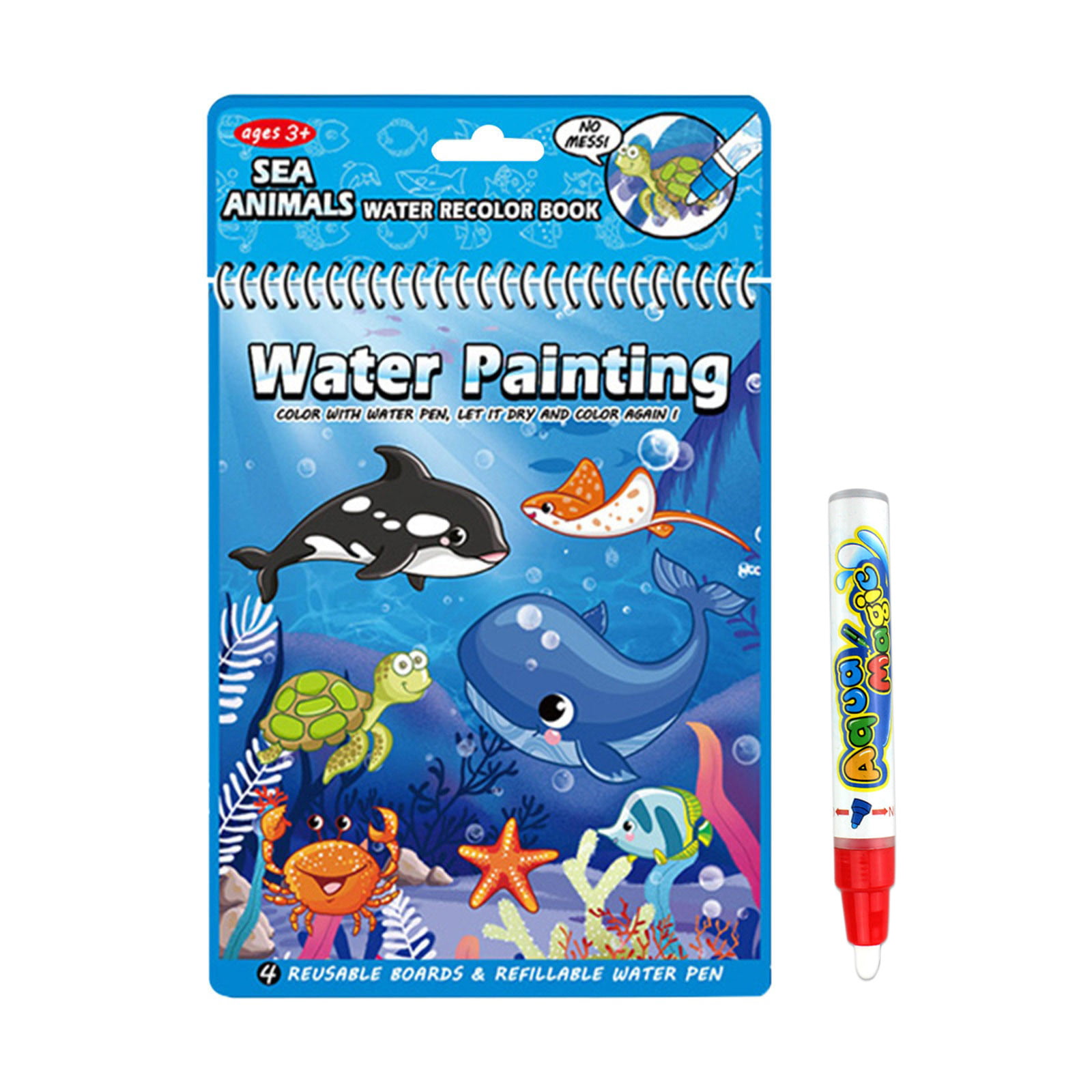 Huiniadese Children's Water Painting Book Graffiti Coloring Book