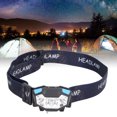 thumbnail image 1 of Headlamp 300LM High Brightness 5 Gears with Hand Sensor, Warn Light, USB Charging, Waterproof Light for Outdoor, 1 of 7