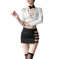 thumbnail image 1 of Gibobby Suave Camisa de Noche para Mujer Día de San Valentín Omen Sexy Secretaria Lencería Jugar Mujeres Sexy Chef Disfraz(Blanco,Talla única), 1 of 5