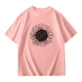 thumbnail image 6 of Cute Summer Tops for Girls Size 11-12 Short Sleeve Casual Round Neck Fashion Cute Print T-Shirt Soft and Comfortable Oversized Pullovers(Print, X02-Pink, 11-12 Years), 6 of 6