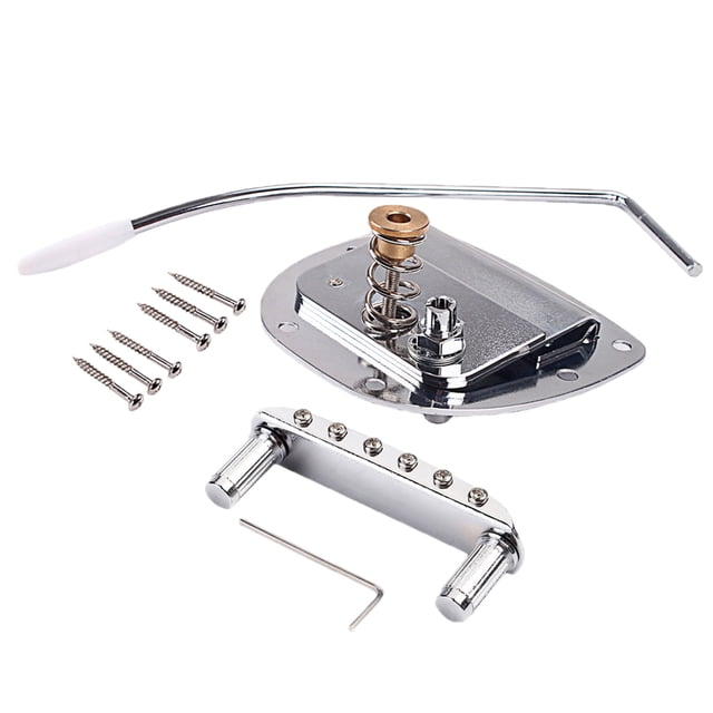 Guitar Tremolo Bridge Tailpiece W / Set Para Guitar Sunnimix Puente de trémolo de guitarra