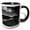 Black/White, variant on 3drose, Black and White Landscape View of Loch Arkaig, Highlands of Scotland, 11oz Two-tone Green Mug