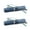 Navy Blue, variant on EYE ZOOM 2 Pack Ultra Slim Compact Lightweight Tube Reading Glasses with Portable Clip Aluminum Case, Gold Strength +3.50