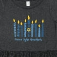 thumbnail image 4 of Inktastic Peace Light Hanukkah Girls Toddler Dress, 4 of 5