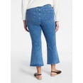 thumbnail image 3 of Terra & Sky Women's Plus Size Core Mid Rise Bootcut Jeans, Sizes 16W-26W, 3 of 5
