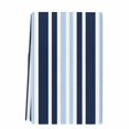 thumbnail image 2 of Navy Blue Kitchen Towels Set of 1, Modern White Geometric Vertical Stripes Absorbent Dish Towels for Kitchen, Microfiber Hand Towel, Quick Drying Tea Towel for Cleaning Decorative Dishcloths, 2 of 7