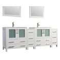 thumbnail image 3 of Vanity Art VA3030-84W 84 in. Double Sink Bathroom Vanity Set, White, 3 of 5