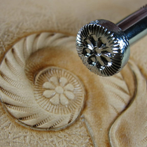 Leather Stamping Tool, Flower Center Stamp, J547, Leather Stamping Tool Stamp, Craft Japan Leathercraft Tool