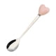 thumbnail image 2 of Juego de Tenedor y Cuchara con Mango de Corazón | Estilo Romántico Moderno | Acero Inoxidable | 2 Piezas, Rojo y Rosa, 2 of 7