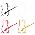 thumbnail image 5 of Cute Cats Car Windscreen Wiper Decals Funny Cat Moving Tail Reflective Stickers, 5 of 5
