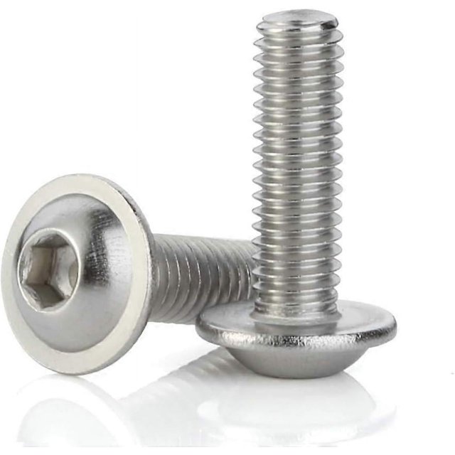 M4-0.7 x 8mm Socket Head Cap Screws, 18-8 (304) Stainless Steel, Full Thread, Allen Socket Drive, 50 Pieces