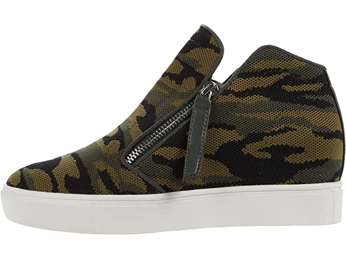 Steve Madden Women's Click Wedge Sneakers Zipper Closure