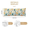 thumbnail image 3 of Balery Dinosaurs and Tropical Leaves Funda Protectora para Almohada Corporal de Algodón Hipoalergénico con Cierre(55 x 21 pulgadas), Almohadas No Incluidas, 3 of 7