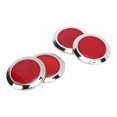 thumbnail image 1 of Herwey Autocollant Réfléchissant, 4 Pcs Réflecteur Rouge ABS Chrome Protection Réfléchissante Ronde pour Automobile Moto, Réflecteur Rond, 1 of 8