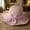 Pink, variant on Women Hand Woven Pure Straw Large Brim Sun Hat, Foldable Portable Design, UV Resistant Beach Vacation Outdoor Leisure Round Top Cap Pink M
