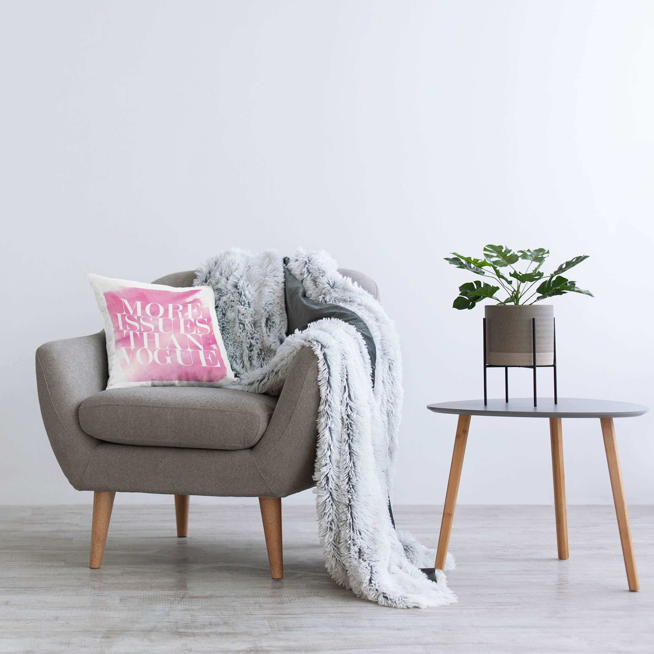 Stupell Industries More Issues Than Vogue Phrase Printed Throw Pillow Design by lulusimonSTUDIO