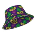 thumbnail image 2 of Kdxio Reflective Bucket Hat - Mardi Gras Carnival3 Print Bucket Hat for Men,Women, 2 of 9