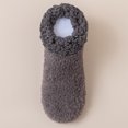 thumbnail image 2 of ZCNKMX Ladies' Plush Thickened Floor Socks, Lamb Wool Blend with Warm Home Foot Socks Design, Cozy and Soft like Slipper Socks for Indoor Wear, Gray, 2 of 3