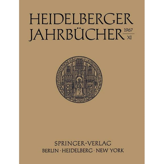 Heidelberger Jahrbücher Heidelberger Jahrbücher, Book 11, (Paperback)