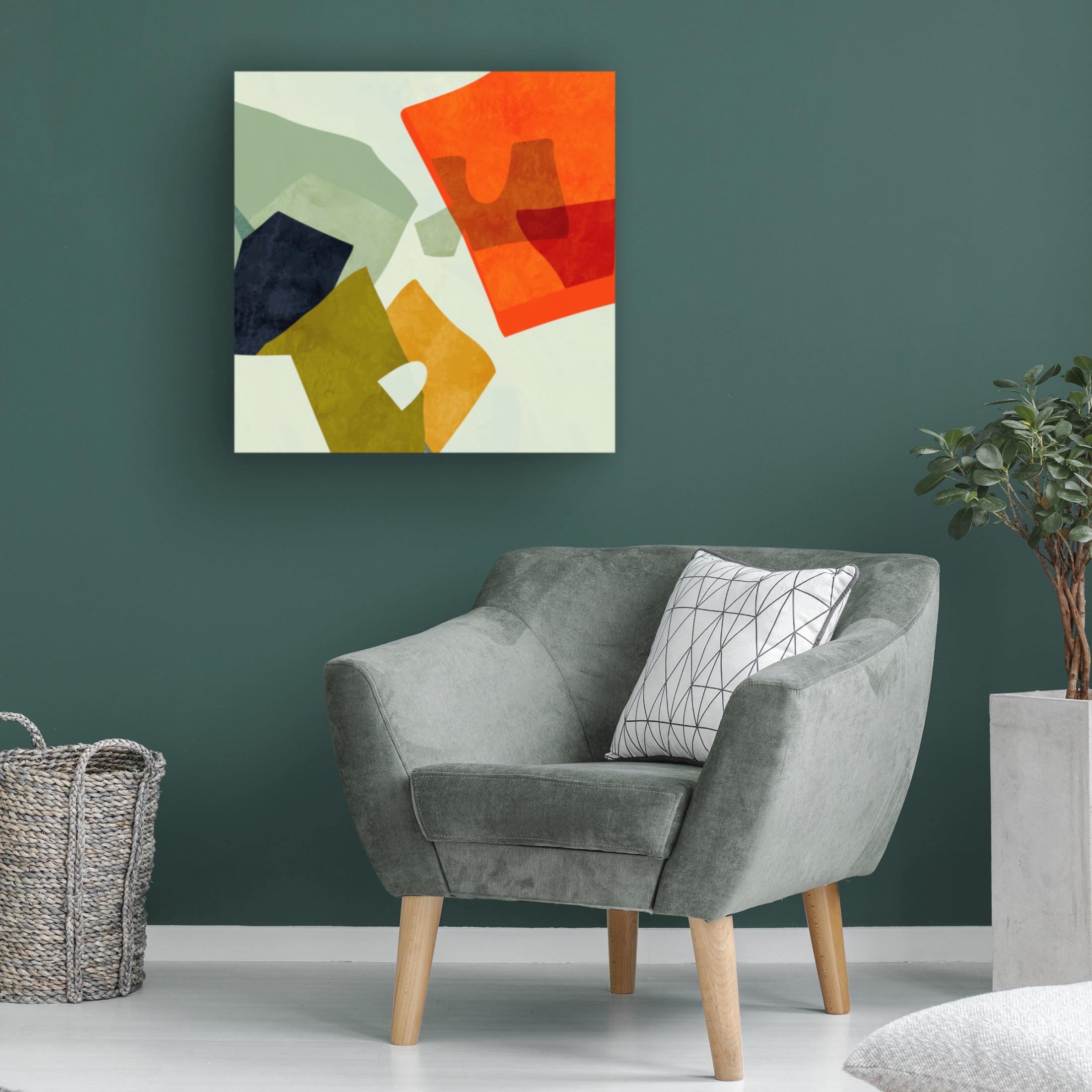 Trademark Fine Art Ana Rut Bre Shapesalines6 Canvas Wall Art