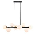 thumbnail image 4 of Pascaline 38 in. 8-Light Indoor Matte Black Finish Chandelier with Light Kit, 4 of 5