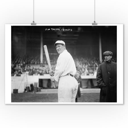 Jim Thorpe Ny Giants Baseball Vintage Photograph 9x12 Art