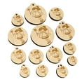 thumbnail image 1 of Sweet Fairy with Wand Wood Mini Charms Shapes DIY Craft Jewelry - With Hole - Various Sizes (16pcs), 1 of 7