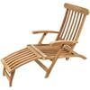 Teak Steamer Style Chaise Lounge
