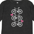 thumbnail image 4 of Inktastic Biking Gifts Bicycle Silhouette Girls Long Sleeve Toddler T-Shirt, 4 of 5