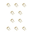 thumbnail image 2 of Sonducket 5 pares de anillos de acero inoxidable sin perforación para la nariz HipHoop Lodestone joyería corporal a la moda aro herradura Clip en oro Oro 10piezas Sonducket CBP272948, 2 of 5