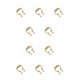 thumbnail image 1 of Jumpingount 5 pares de anillos pequeños para la nariz que no perforan el tabique Segmento Tragus Faux Lodestone Joyas para el cuerpo Aro Herradura Oro 10piezas Jumpingount CBP272948, 1 of 5