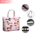 thumbnail image 2 of Colorful Funny Dachshund Travel Tote Bags for Women Carry On,Large Weekender Bags for Women Travel,Multi Functional Duffle Bag for Work,Shopping,Sports, 2 of 5