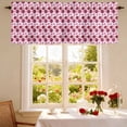 thumbnail image 3 of Valentine's Day Valance Curtain for Windows Roses Romantic Rod Pocket Curtain Valances Short Window Treatments Panels for Kitchen Bathroom Laundry Room Basement 42 x 12 Inch, 3 of 9