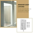 thumbnail image 4 of 2pcs Sliding Window Sash Locks Metal Hardware Latch for Vertical Horizontal Windows, 4 of 8