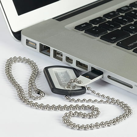 Verbatim 8GB Dog Tag USB Flash Drive, Black